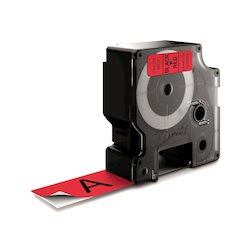 Dymo Tape 24mmx7m Black red