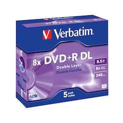 Verbatim DVD+R DL 8.5GB 5P...