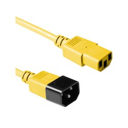 ACT 230V kabel C13-C14 geel...