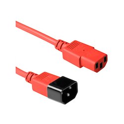 ACT 230V kabel C13-C14 rood...