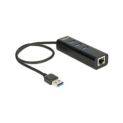 DeLock USB3.0 Hub 3-Port +...