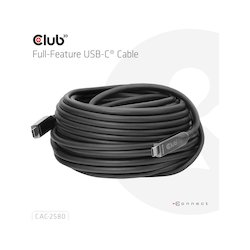 Club3D Cable USB-C 10Gbps...